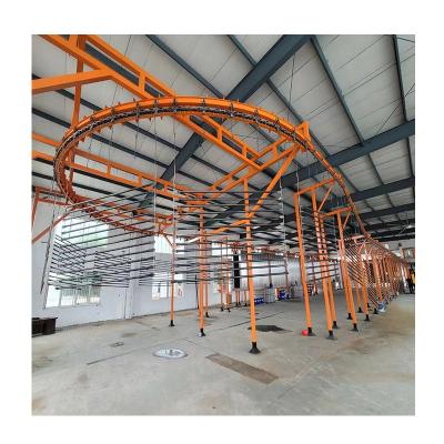 China Hotels Electrostatic Full Automatic Powder Coating Plant  For hardware for sale