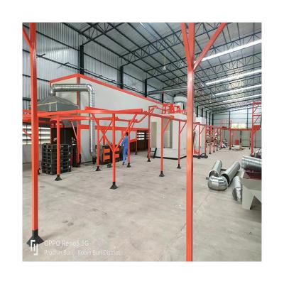 China Hotels Semi-automatic Powder Coating Production Line for cabinet for sale