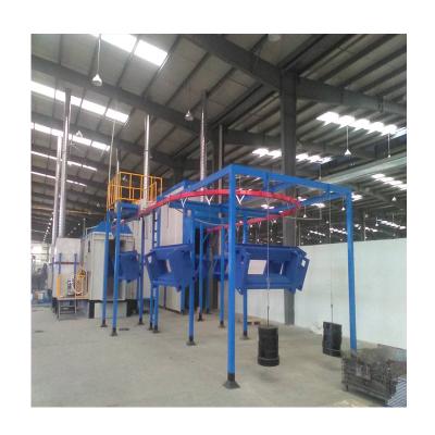 China Hotels full automatic electrostatic  Automatic Powder Coating Plant Spray Paint Line for sale