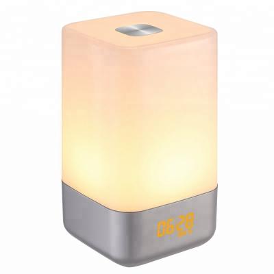 China Sunrise Wake Up Light Digital Alarm Clock Wake Up Alarm Clocks Touch Sensor Electronic Sunrise Sunset LED Light for sale