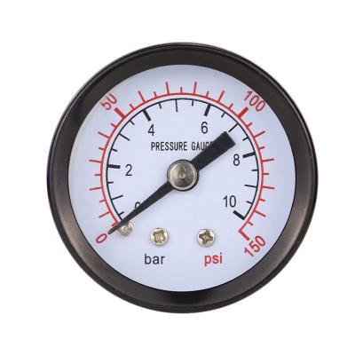 China BSP1/4 1.5inch 40mm Mechanical Air Pressure Gauge Drone Tubes Air Water Tire Pressure Gauge LPG40Z for sale