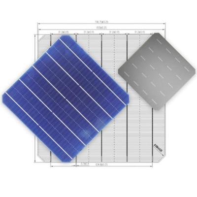 China Solar Power High Efficiency Long Lifespan 156.75mm*156.75mm Monocrystalline Solar Cells Solar Panel for sale