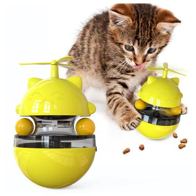 China Sustainable Leaky Cat Ball Interactive Toys Automatic Feeder Toys Multi Colors Toys For Cats for sale