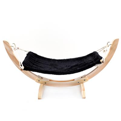 China Pet Cat Hammock Swing Bed Nest Breathable Wooden Dog Pendant Cat Bed, Hanging Dog Cradle Furniture for sale