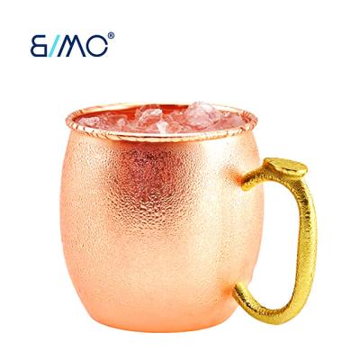 China Viable Bimo Kitchen Science Moscow Mule Copper Bottle Mug 16oz Custom Copper Mule Copper Mug Travel Mug for sale