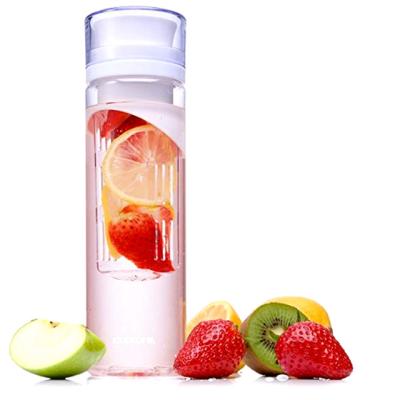 China Sustainable Healthy Fruit Infuser Water Bottle Insulated Sports Bottle Travel Tumbler Leak Proof Bpa Tritan Free Plastic Water Bottle for sale