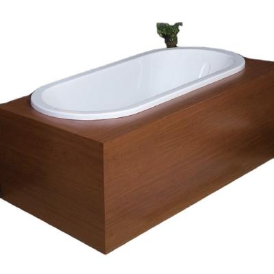 China Enclosed Single Oval Acrylic Bathtubs Drop In Bathtub / Hot Tub 1800 for sale