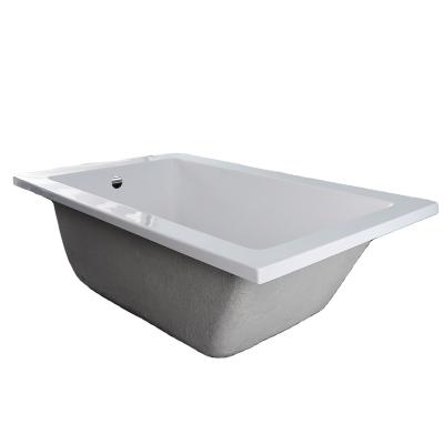 China Cheap Enclosed Acrylic Rectangle Shaped Corner Drop-In / Built-In Bathtub 60x36 for sale