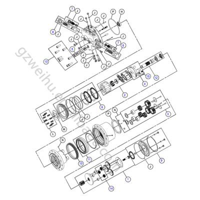 China DRIVE GP-FINAL Gzweihu High Quality Products Travel Gearbox 341-7668 452-6213 For Caterpillar Excavator E306 DRIVE GP-FINAL for sale