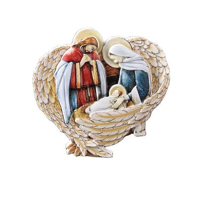 China Animal Christian Religious Angel Photo Frame Fridge Magnet For Creative Fridge Stickers Resin Fridge Custom Relief 3D Magnets for sale