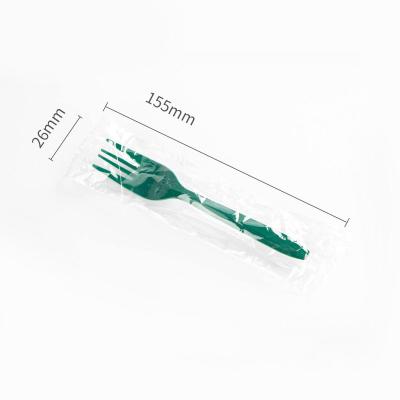 China Y11 Disposable Plastic Fork Cutlery Cake Tableware Spatula Spoon And Knife Set for sale