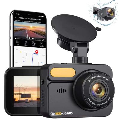 China Waterproof Car Rearview Mirror 2.0 Dual Camera Car Dvr Dash Camera Hd 4k Video Dash Cam for sale