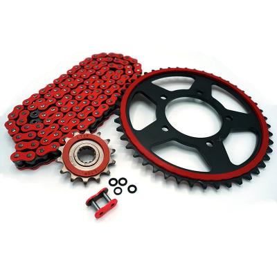 China Quiet/Speed Up/ Wear Resistant Top-quality Complete Racing Motorcycle Sprocket and Chain Sets for Suzuki GSX250R GW250-A/S/F(46T 14T 520H XR-Ring 120 Links) for sale