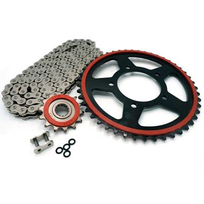 China Quiet/Speed Up/ Wear Resistant Motorcycle Modification Parts Top-quality Racing Motorcycle Sprocket and Chain Sets for Suzuki DL250(47T 14T 520-116 Links) for sale