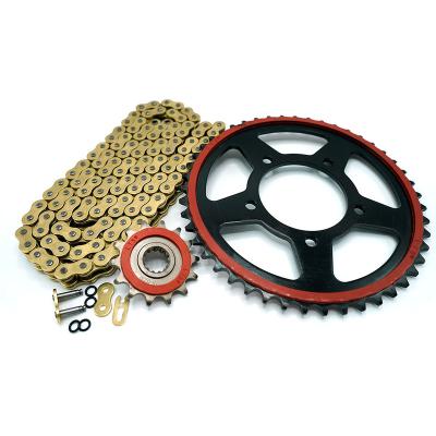 China Quiet/Speed Up/ Wear Resistant Top-quality Racing Motorcycle Sprocket and Chain Sets for Suzuki DL250(47T 14T 520-116 Links) for sale