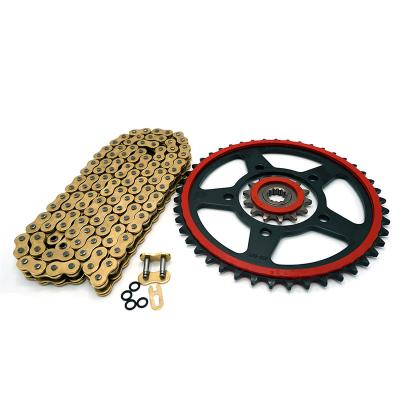 China Quiet/Speed Up/ Wear Resistant Top-quality Complete Racing Motorcycle Sprocket and Chain Sets for Suzuki GW250(45T 14T 520-116 Links) for sale