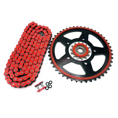 China Quiet/Speed Up/ Wear Resistant Motorcycle Modification Parts Racing Motorcycle Sprocket and Chain Sets for Suzuki DL250(47T 14T 520H XR-Ring 120 Links) for sale