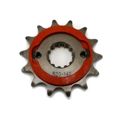 China Silent/Speed Up/ Wear Resistant Silent Strips Design Racing Motorcycle Front Sprocket for Kawasaki NINJA400 Z400 Motorcycle Gear 14T for sale