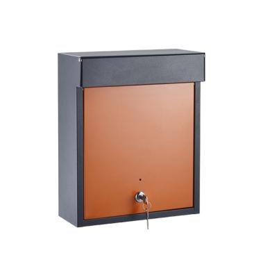 China Customized Wall Mounted Galvanized Steel Letterbox Wall Mounted Mailbox With Lock for sale