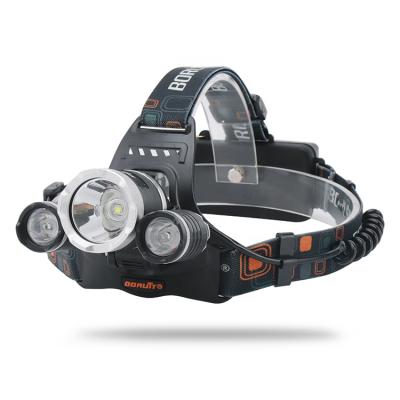 China Lamp head up & BORUiT High Power RJ-3000 LED Adjustable Headlights 18650 Super Bright Ion Battery Rechargeable Head Torch USB LED Head Lights for sale