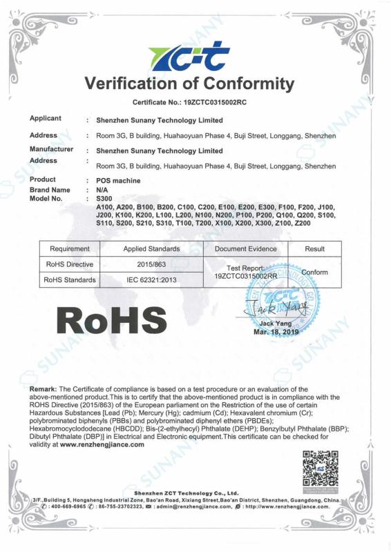 RoHS - Sunany Technology Limited