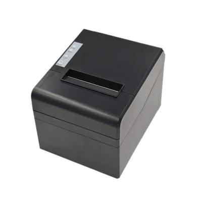 China Black 3 inch USB and RS232 POS printing machine 80mm thermal receipt printer fast line printer for coffee cafe and shops for sale