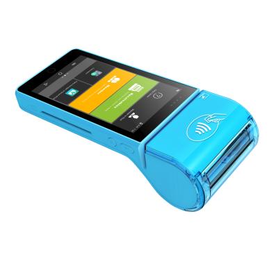 China Handheld Mobile All in One POS Terminal EMV PCI payment Device with Printer Magnetic IC card NFC Reader 5inch POS for sale