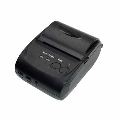 China Black Outdoor Recaipt Printer Handheld 2 inch Mini Mobile Android Ticket 58mm Portable Bluetooth Thermal Printer for sale