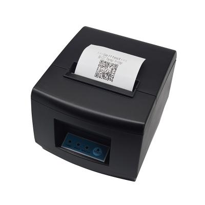 China 3 inch Black USB&RS232 Restaurant Desktop Ticket Bill Receipt Printer AutoCutter POS System 80mm Receipt Thermal Printer for sale