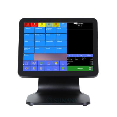 China Sunany windows OS 12'' touch screen POS terminal J1900 for restaurant point of sale system cashier register machine for sale