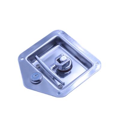 China Stainless Steel SUS304 Curved Tongue Invaginated Handle Truck Box Lock Truck Lock Keys 012001-2-IN for sale