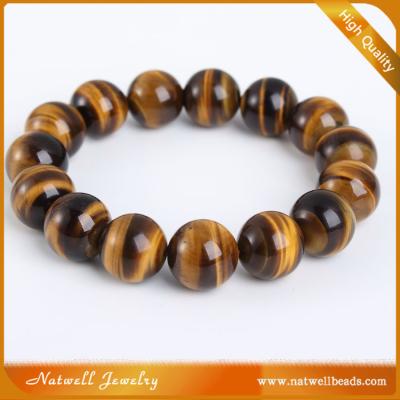 China Wholesale 6-12MM Color Change Natural Stone Yellow Tiger Eye Round Beads For Bracelet Making for sale