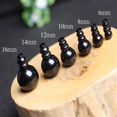 China Wholesale Natural Stone Jade Guru Beads 6mm 8mm 10mm Black Agate 12mm Guru Beads for sale