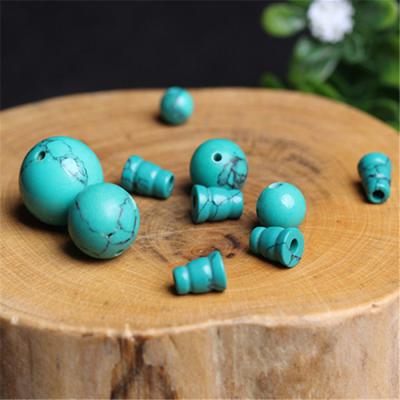 China Wholesale Natural Stone Jade Guru Beads 6mm 8mm 10mm Turquoise 12mm Green Guru Beads for sale