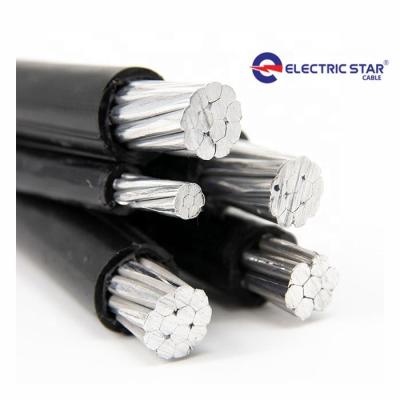 China THS Aluminum Aerial Aerial Bundled Cable ABC NFC CABLE 3x25/3x35/3x70+54.6mm2 for sale