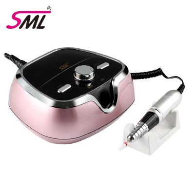 China Best Selling 35000 RPM Plastic Nail Polishing Nail Sander Nail Art Drill Machine Painting Process SML Drill For Manicure Pedicure for sale