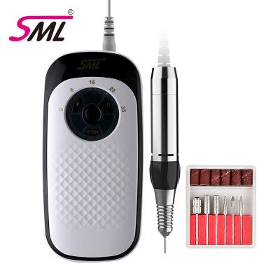 China Good Quality Plastic Professional SML Electric Nail Drill Rechargeable Portable Nail Drill for sale