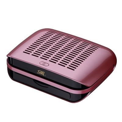 China SML 210*240*81mm Professional New Model DC12V Red Nail Cleaner Nail Dust Vacuum Collector for sale