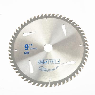 China Cutting Wood Woodworking Circular Saw Blades 9inx60T Woodworking Circular Saw Smooth Blades Cutting Blade Wood Teeth for sale