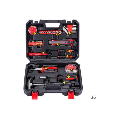 China Hot Selling 36PCS Car Tool Kit Hand Tool Box Car Insulated Combination Household Household Tool Box Electromechanical Tool Kit for sale