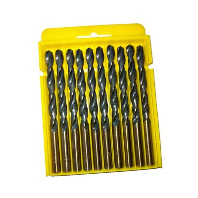 China Factory Wholesale 5.0mm Titanium Coated Metal HSS Drill Holes Super Durable Twist Drill Bit Rolled Dremel Bits OEM Custom Steel Drill Bits for sale