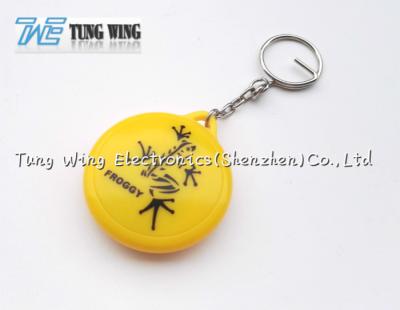 China ABS, música dada forma redonda Keychain do metal, keychain bonito da caixa de música à venda