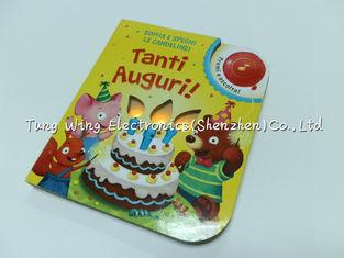 China ABS material Twinkling Lights Flashing Baby Sound Books Module With Funny Birthday Songs. for sale