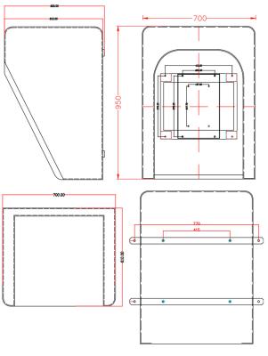 Cina Telefono fissato al muro Hood Waterproof Phone Booths Outdoor acustico in vendita