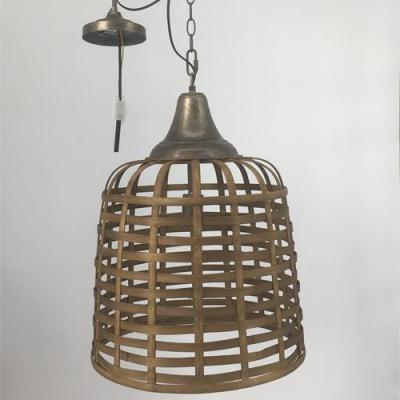 China Residential Wholesale Decorative Bamboo Weaving Hanging Lamp for Restaurant Bar for sale