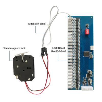 China RS485 RS485 12V 24V Smart Access Control System Cabinet Lock Control Electronic PCB Board for sale