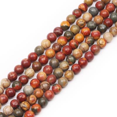 China Natural Lasting Color Round Beads Gemstone Crystal 1pc Loose Stone Round Resin Agate Stone for sale