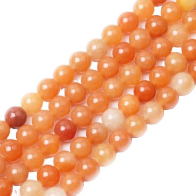 China Natural Lasting Color Around Beads Gemstone Crystal Energy Stone Healing Power Loose Stone Tigers Eye Beads for sale