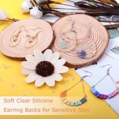 China 1920pcs Hypoallergenic Rubber Earring Backs 6 Kind Of Earring Backs Replacements With Box, 6 Styles Clear Silicone Earring Backs, Soft Earring Mouth F for sale