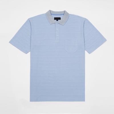 China Wholesale High Quality Original Plain Men's Polo Business T-shirt Blue Polo Shirt Breathable for sale